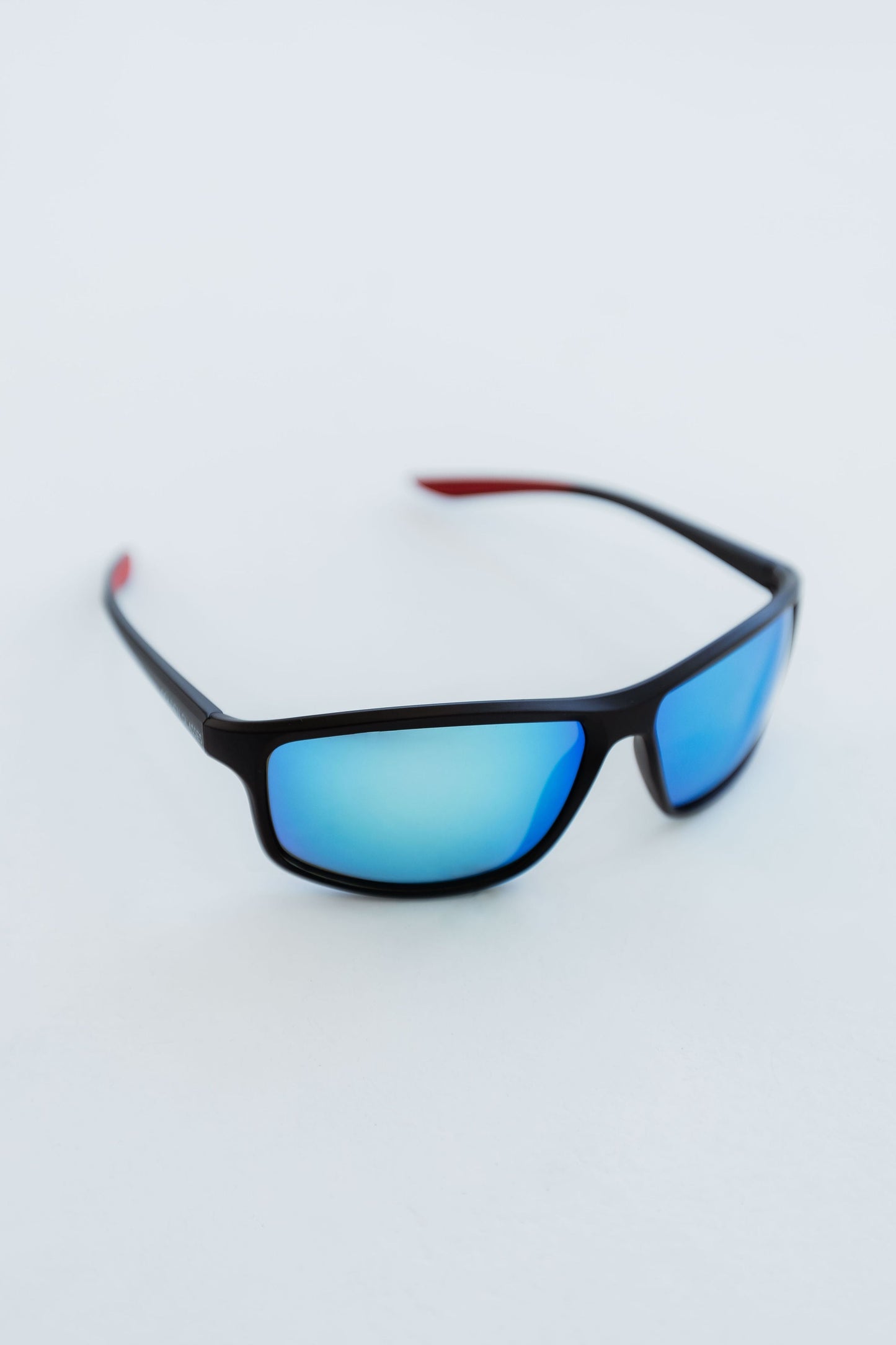 Men's Polarized Black and Blue Sports Sunglasses