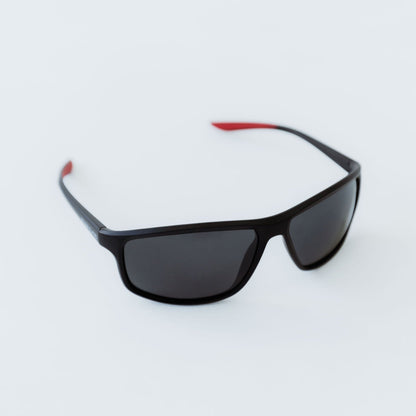Men's Black Polarized Sports Sunglasses