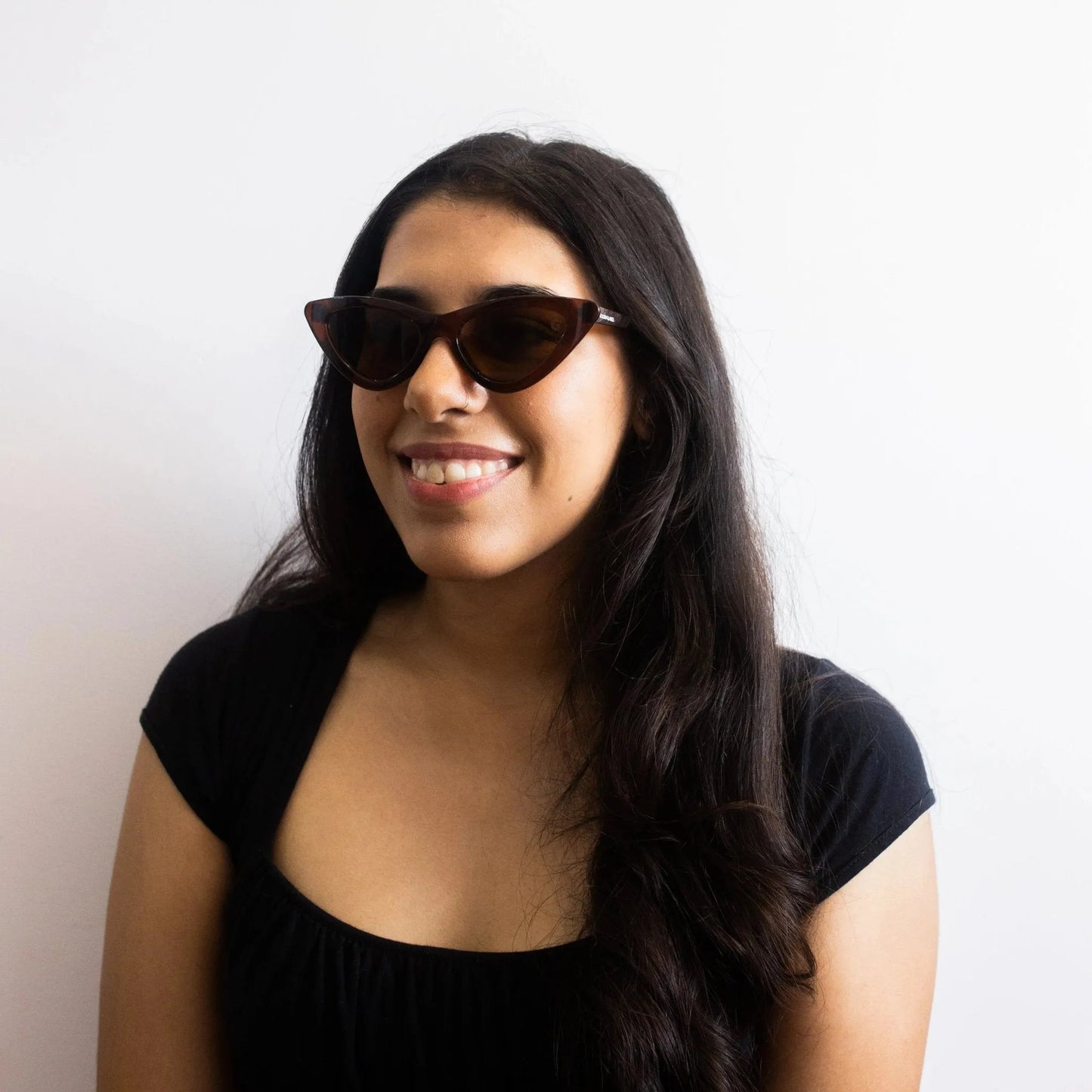 Brown Cat Eye Sunglasses for Women