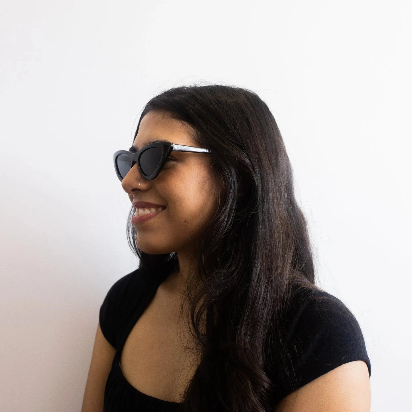 Women's Black Cat Eye Sunglasses