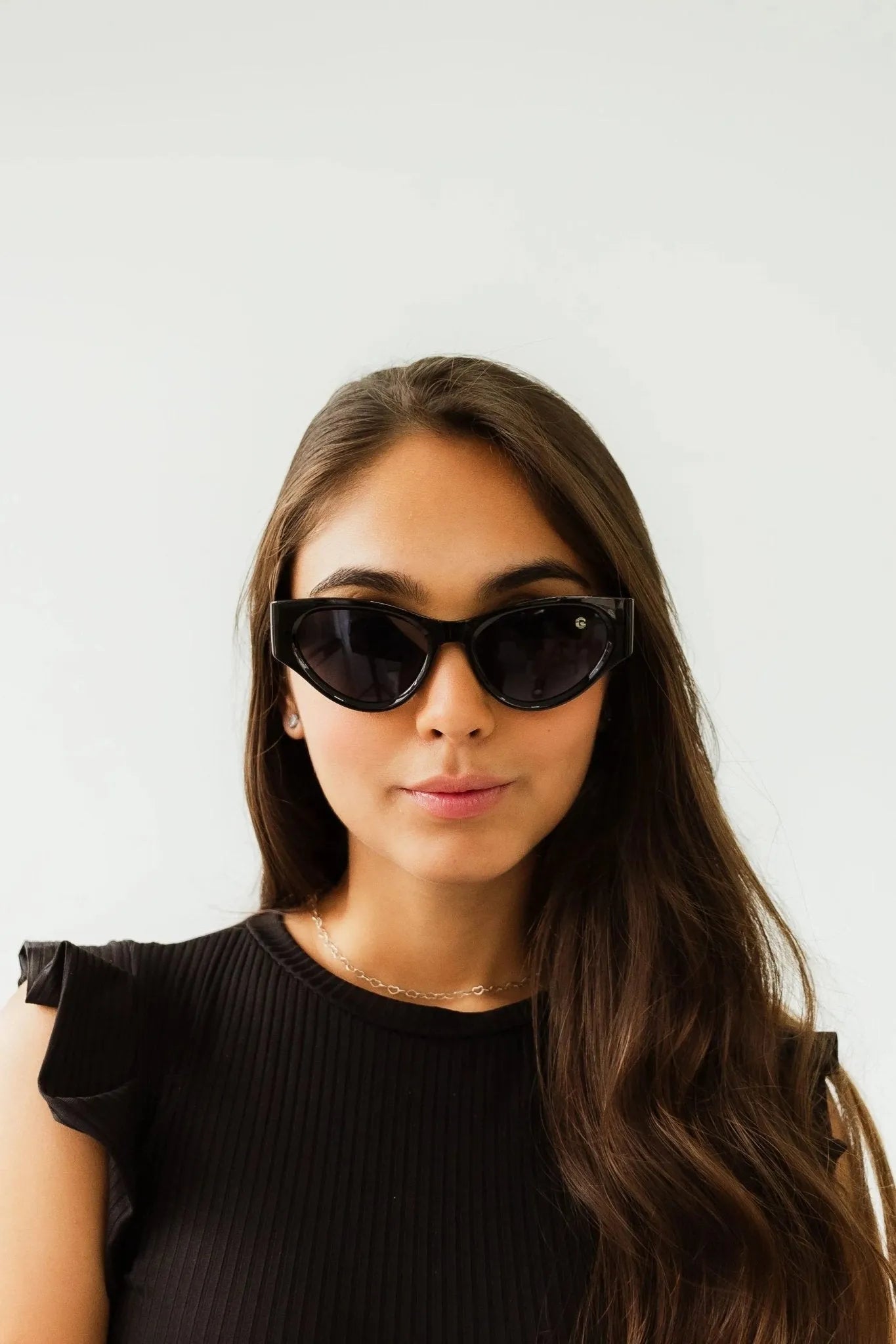 Women's Black Charm Sunglasses