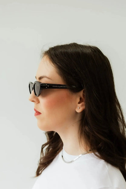 Women's Black Feline Sunglasses